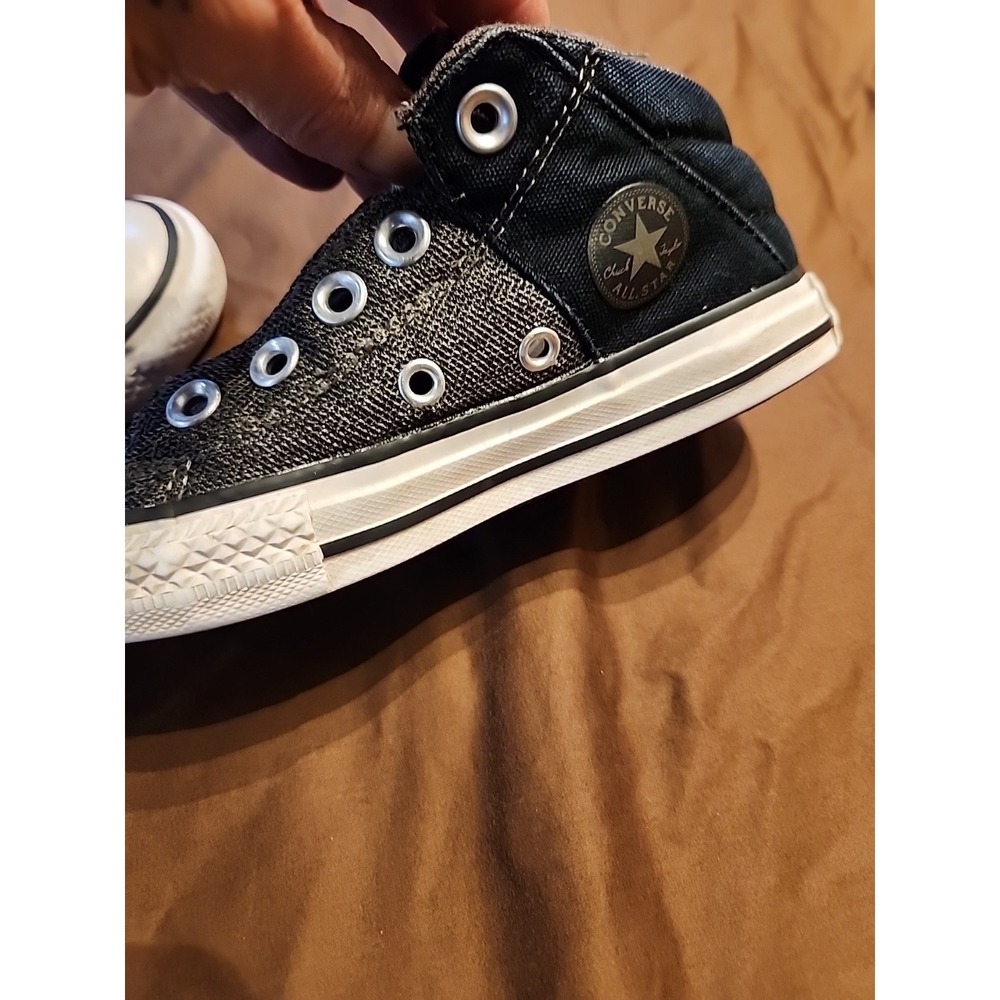 Converse Medium Top  Size 12 Junior Grey Sneakers - Picture 7 of 15